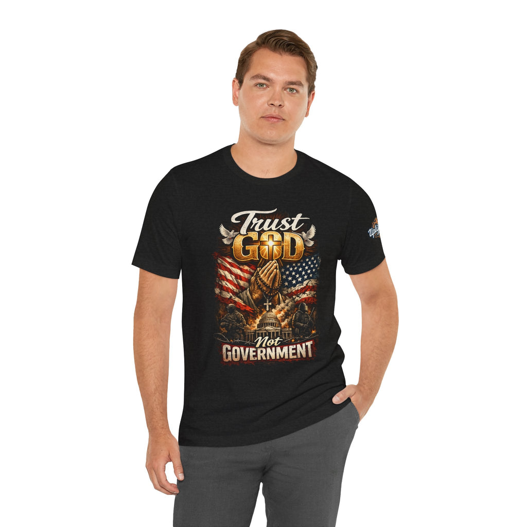 Trust God Not Government T-Shirt — Vintage Patriotic Christian Tee Printify