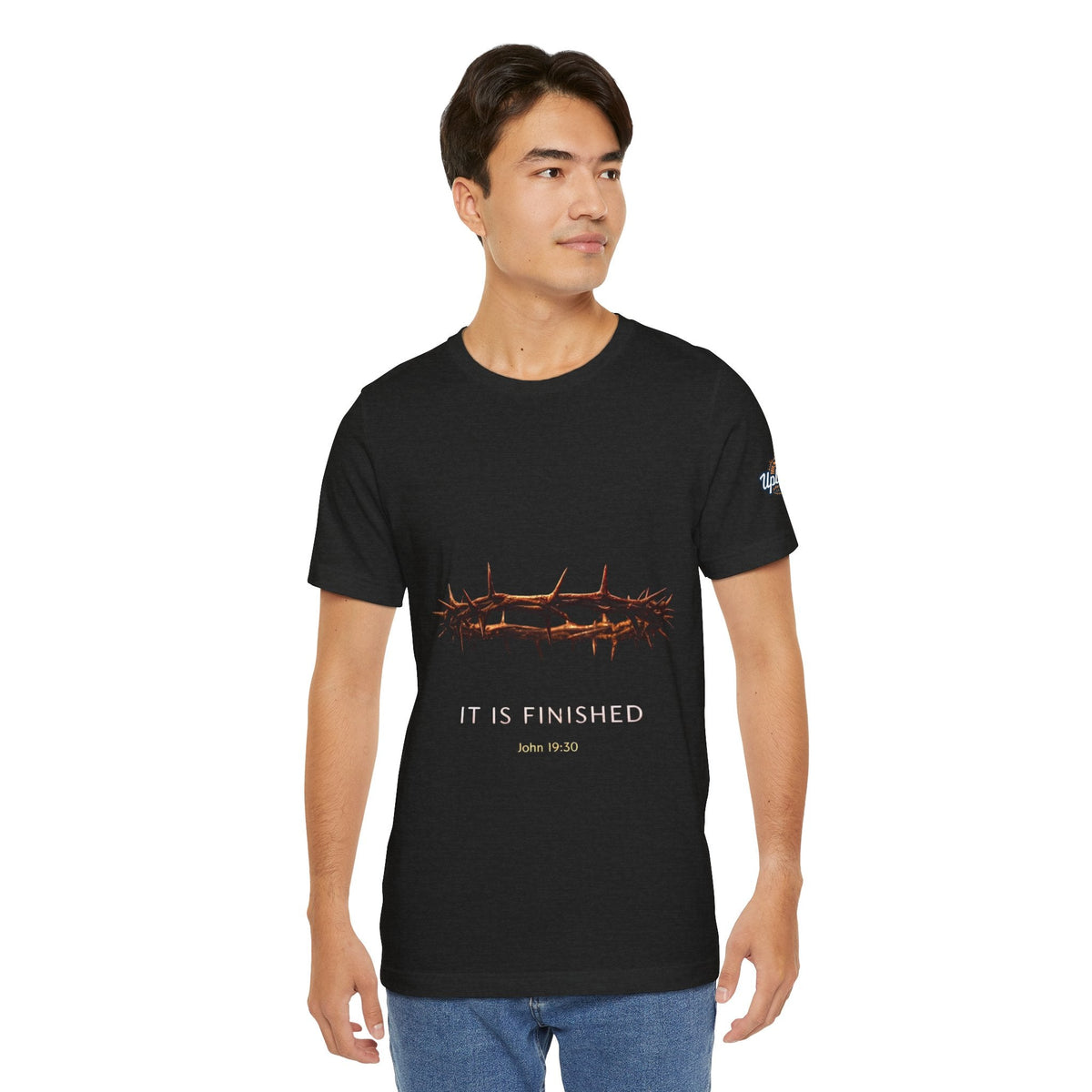 It Is Finished Crown of Thorns Tee — Christian John 19:30 Faith Shirt Printify