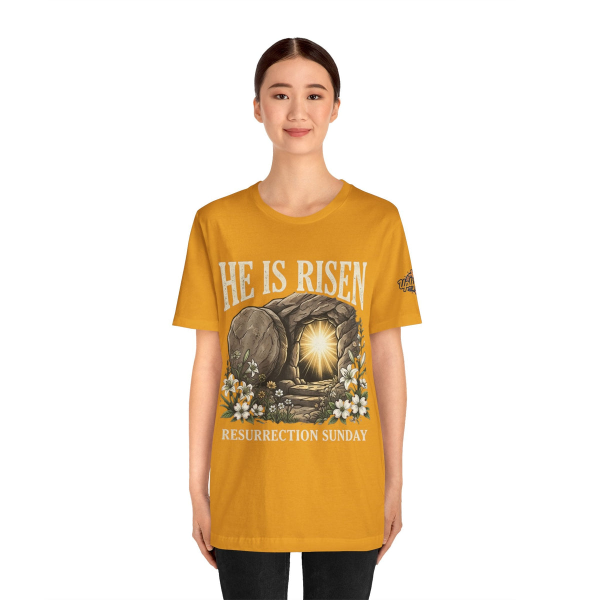 He Is Risen T-Shirt — Jesus Christ Resurrection Easter Tee Printify