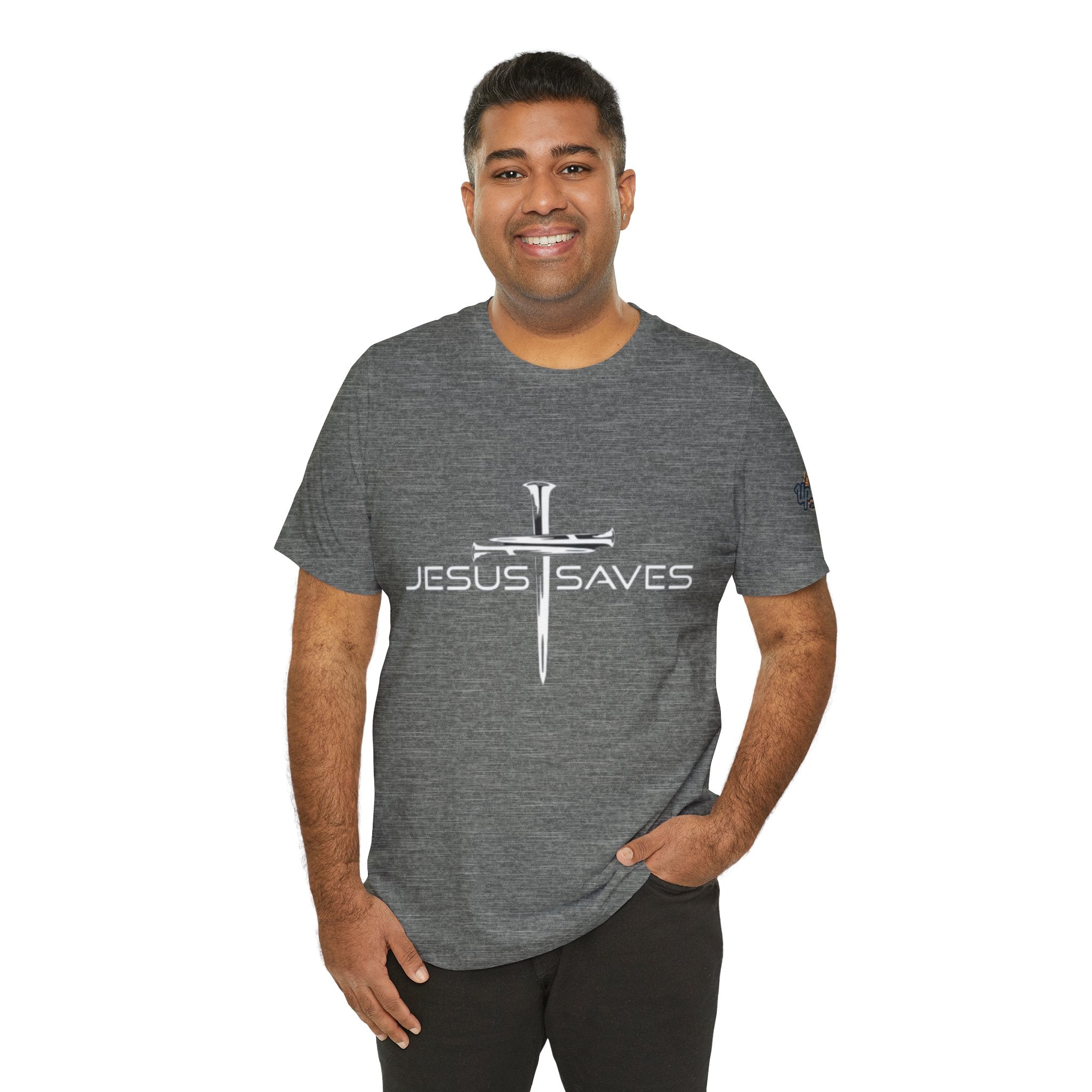 Copy of Jesus Saves T-shirt – 3 Nails Crucifix Cross Christian T-shirt for Redemption Faith & Bold Salvation Printify
