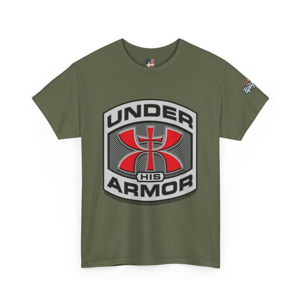 Under HIS Armor Christian T-Shirt — Faith-Inspired Under Armour Style Printify