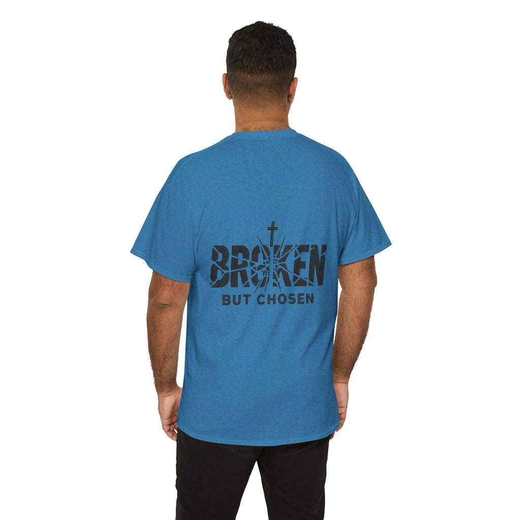 Broken But Chosen T-Shirt — Inspirational Faith Graphic Tee Printify