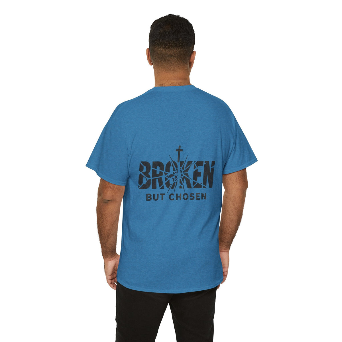 Broken But Chosen T-Shirt — Inspirational Faith Graphic Tee Printify