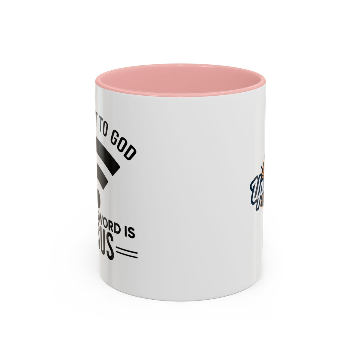 Connect to God Coffee Mug — "WIFI Password is Jesus" Funny Christian Faith Mug Printify
