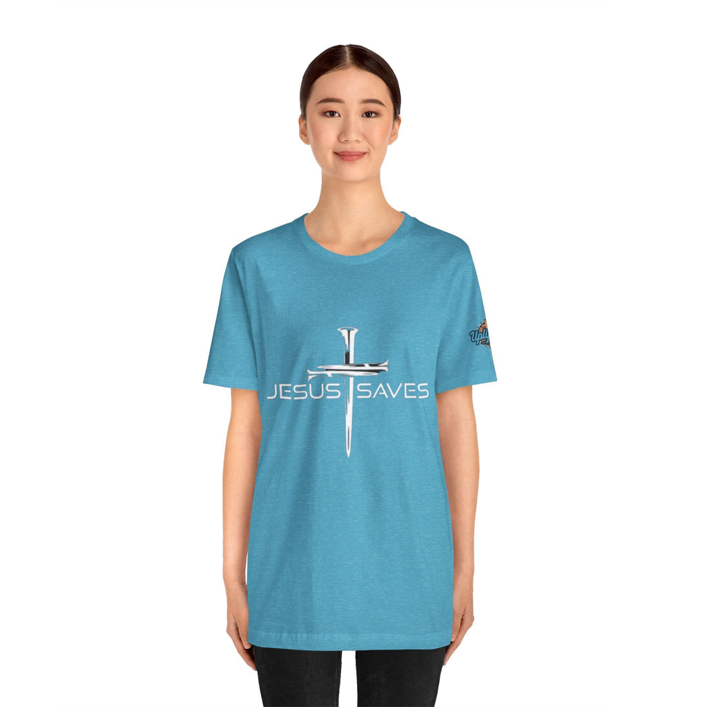 Copy of Jesus Saves T-shirt – 3 Nails Crucifix Cross Christian T-shirt for Redemption Faith & Bold Salvation Printify
