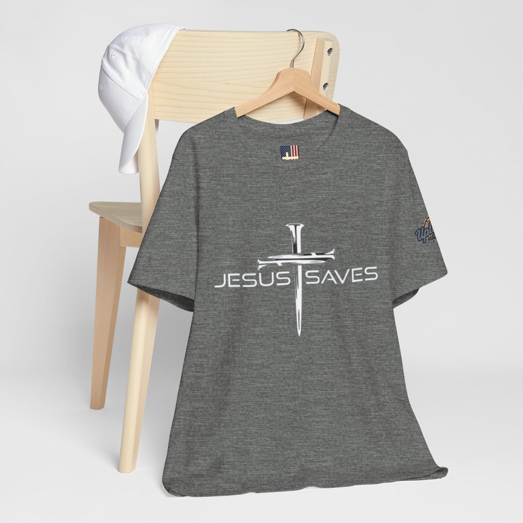 Copy of Jesus Saves T-shirt – 3 Nails Crucifix Cross Christian T-shirt for Redemption Faith & Bold Salvation Printify