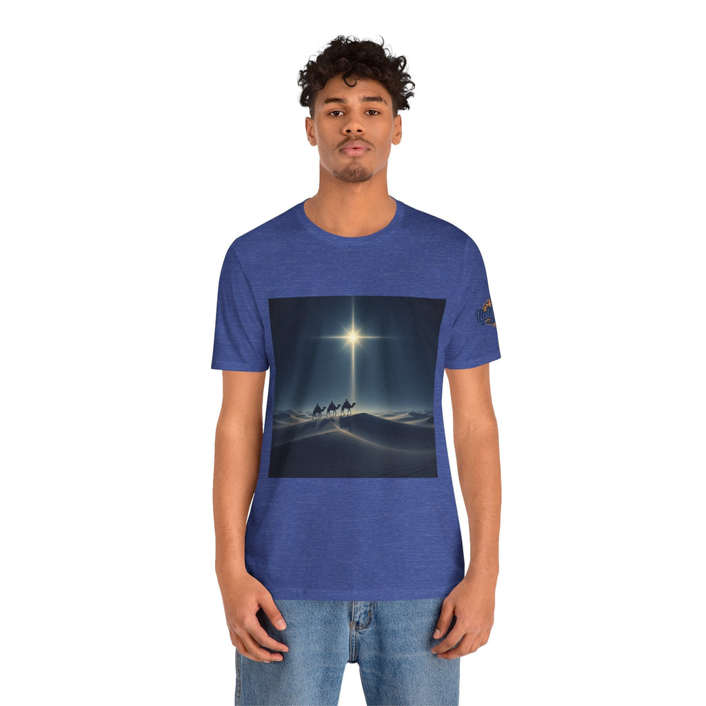 3 Wise Men T-shirt – Magi Camels Nativity Journey Christian Christmas T-shirt for Epiphany Faith & Holy Night Printify