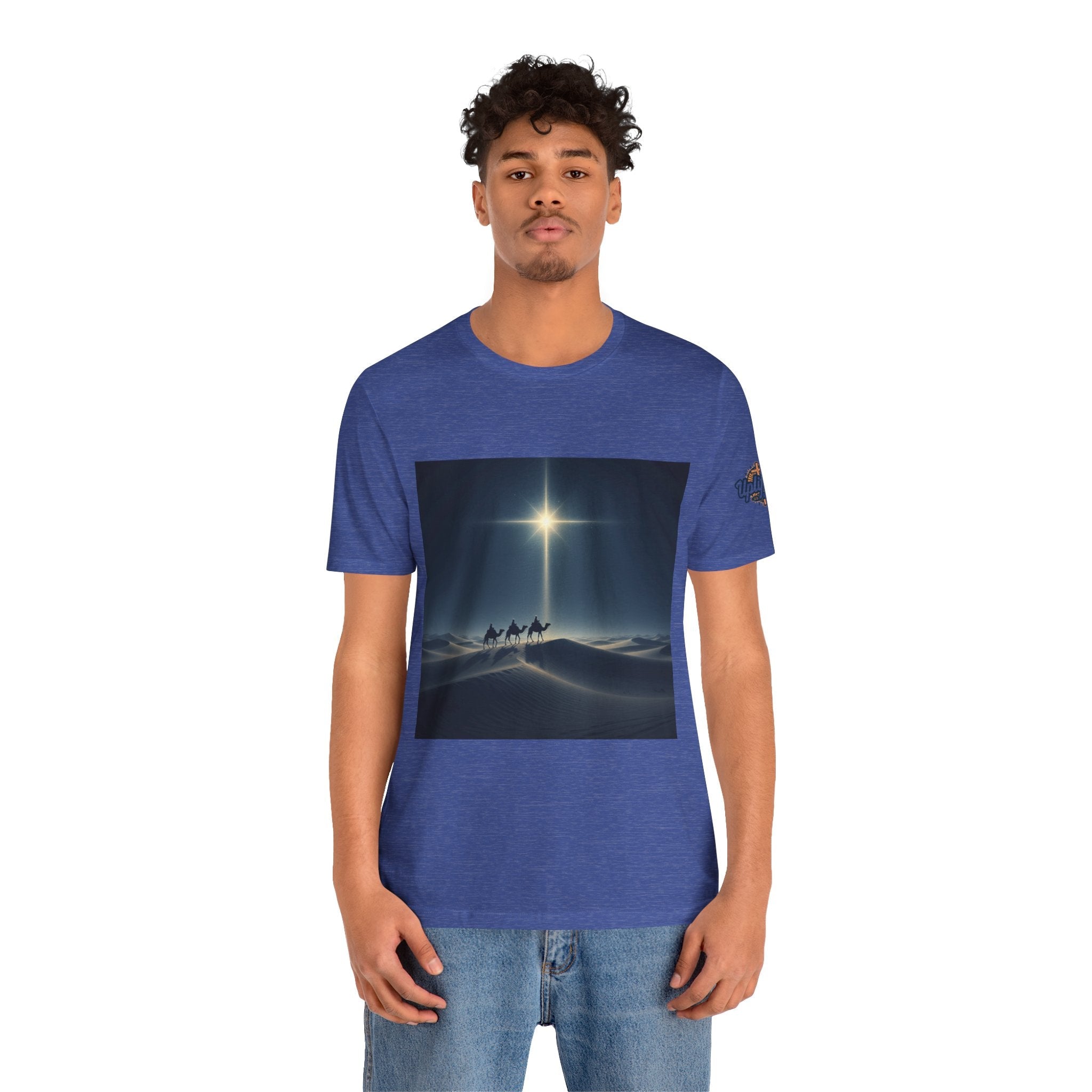 3 Wise Men T-shirt – Magi Camels Nativity Journey Christian Christmas T-shirt for Epiphany Faith & Holy Night Printify