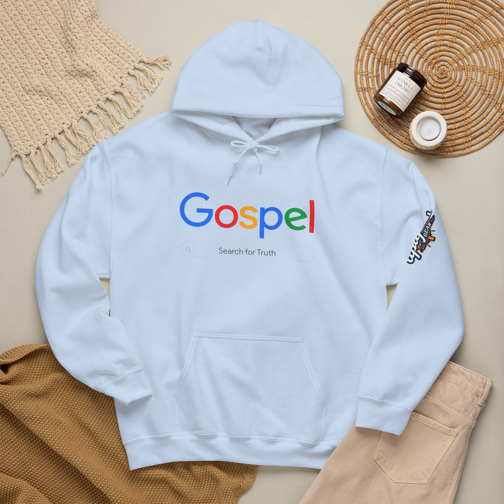 Gospel Hoodie — "Search for Truth" Christian Faith Pullover Printify