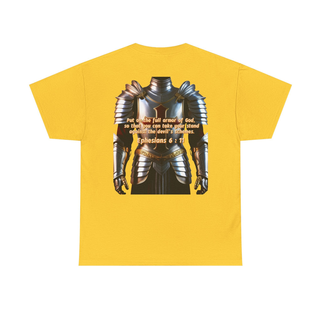 Religious Graphic Armor Of God Design - Unisex Heavy Cotton Tee Printify