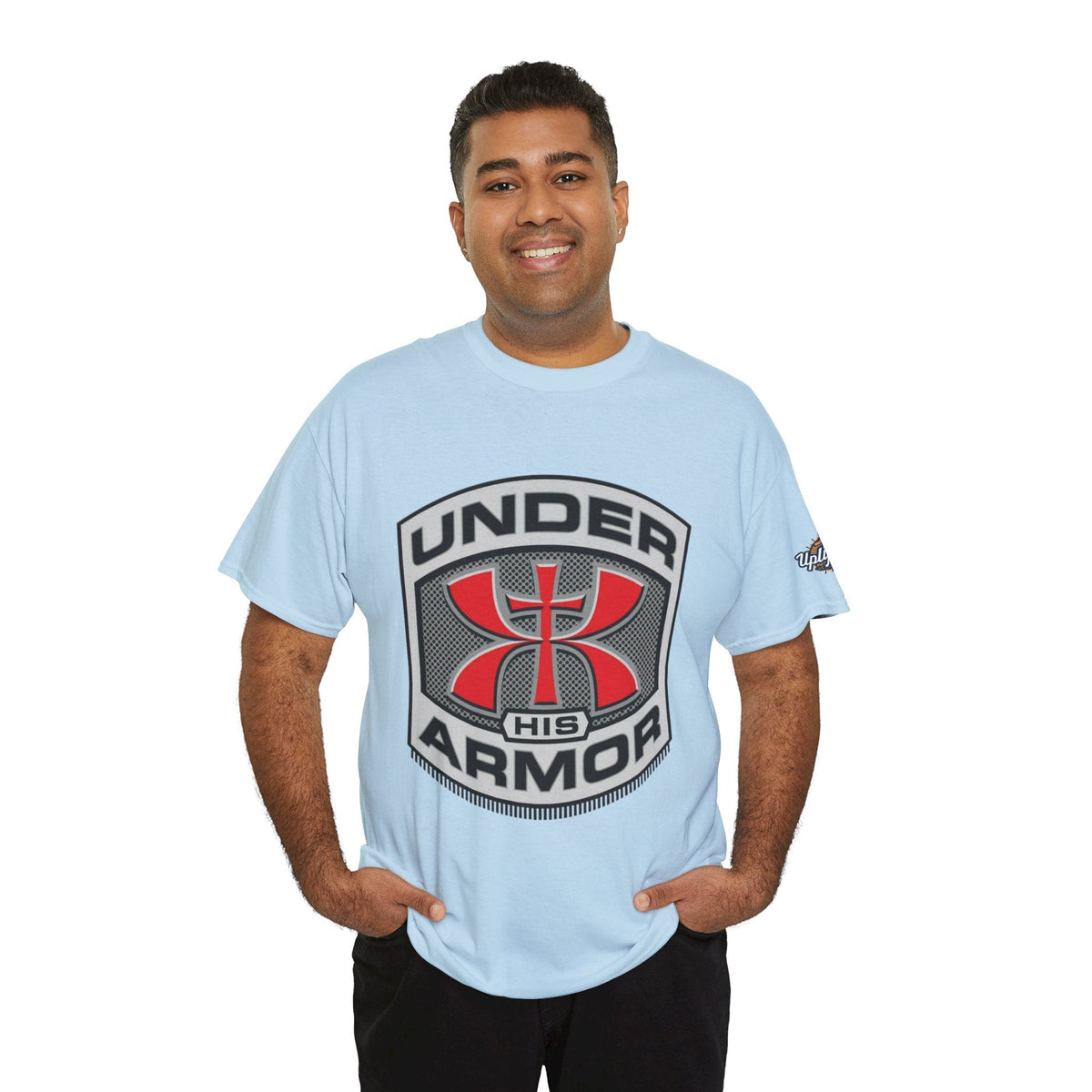 Under HIS Armor Christian T-Shirt — Faith-Inspired Under Armour Style Printify