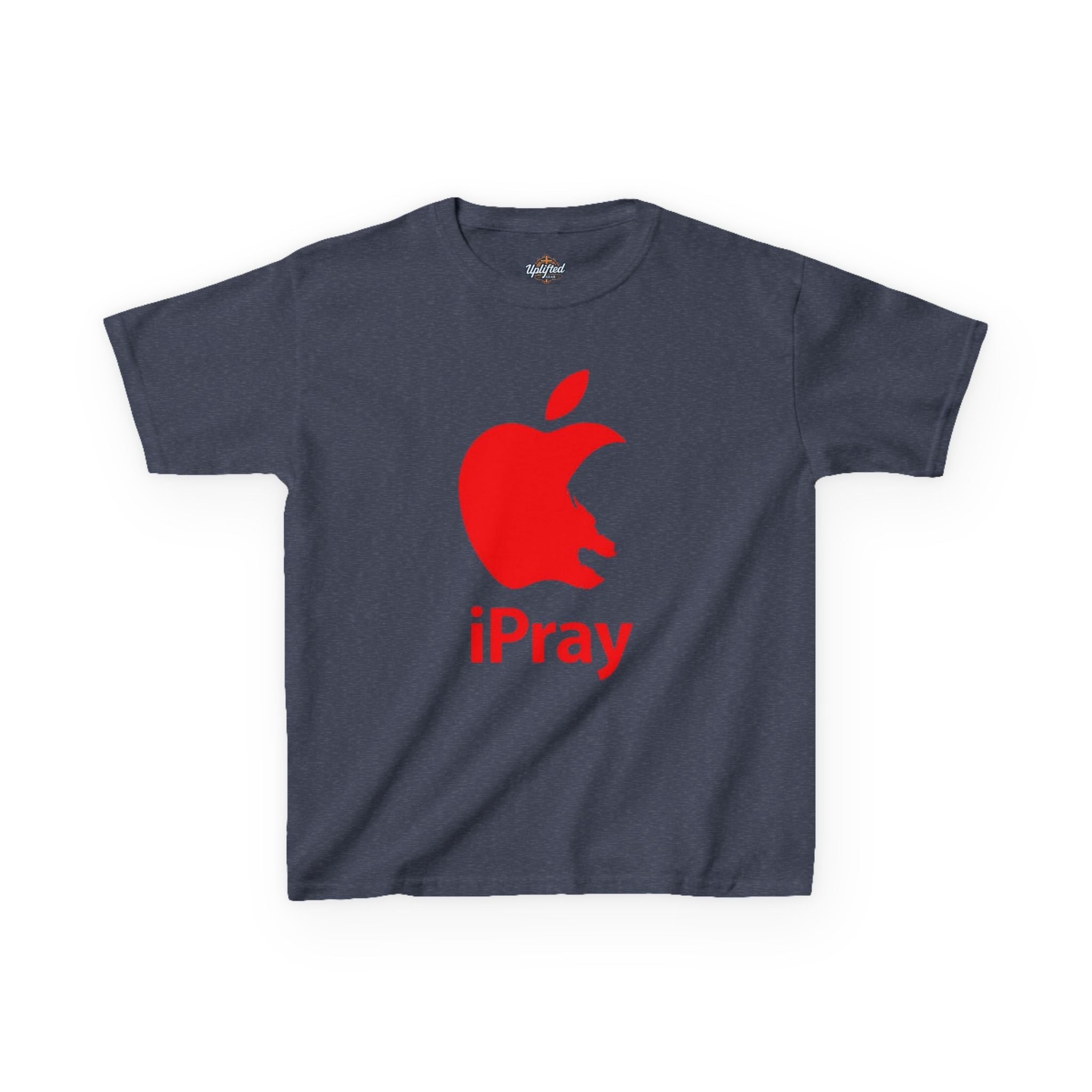 Kids Graphic Tee — Red iPray Logo Prayer Shirt for Children Printify