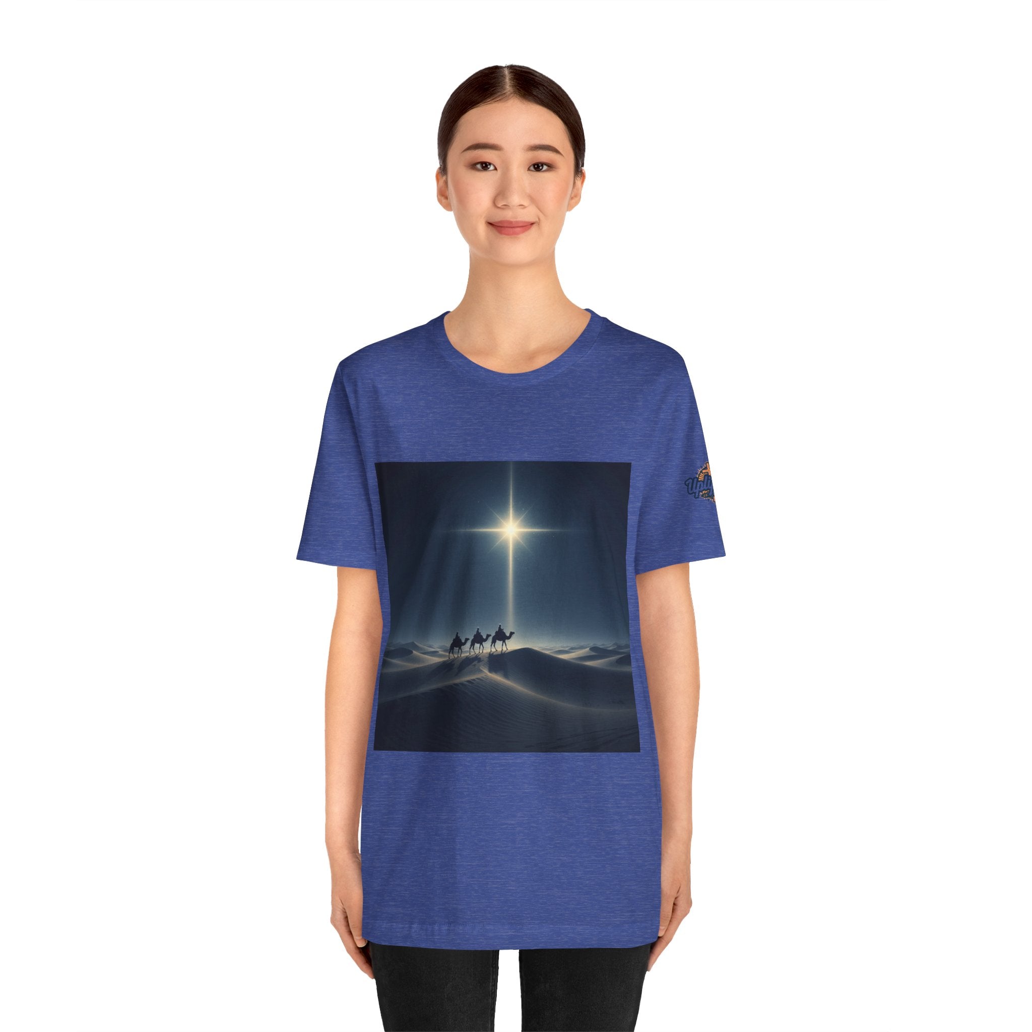 3 Wise Men T-shirt – Magi Camels Nativity Journey Christian Christmas T-shirt for Epiphany Faith & Holy Night Printify