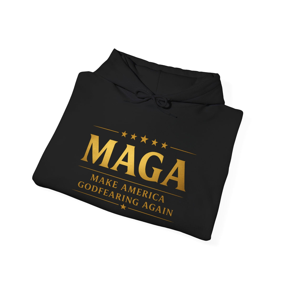 Hoodie - MAGA "Make America Godfearing Again" Political Graphic Hoodie Printify