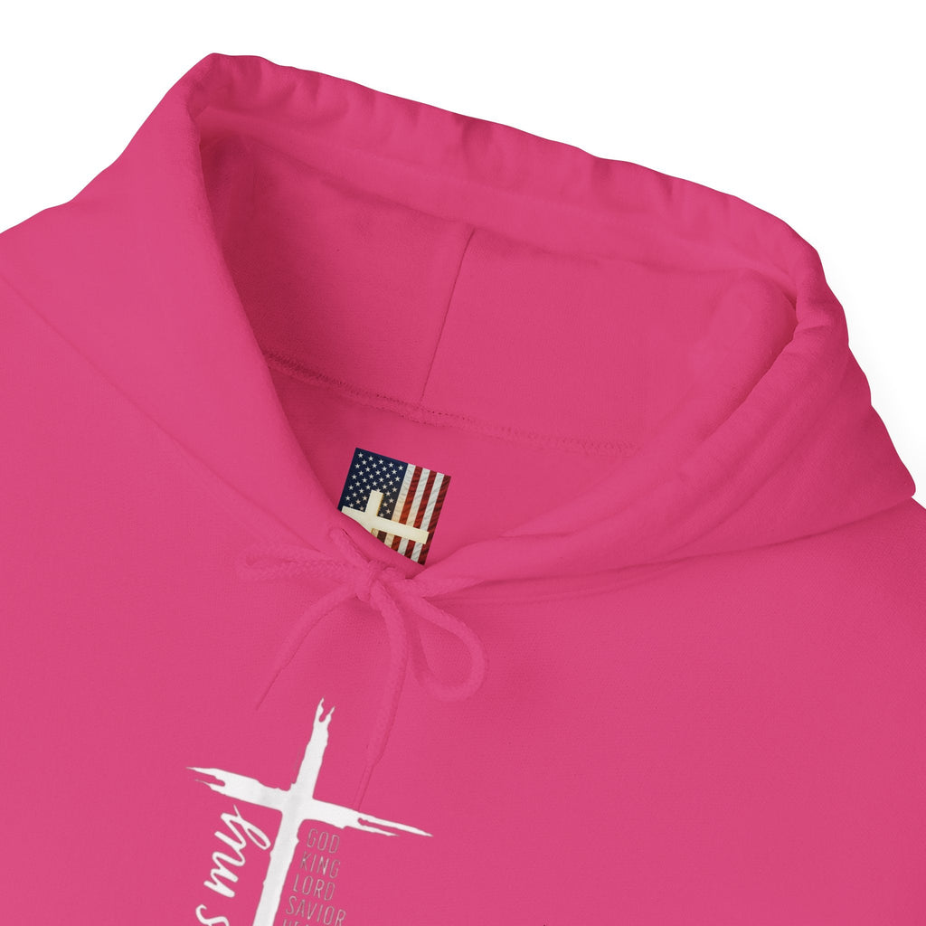 Jesus Is My Everything Hoodie – Cross List God King Lord Savior Christian Sweatshirt for Total Surrender Faith Printify