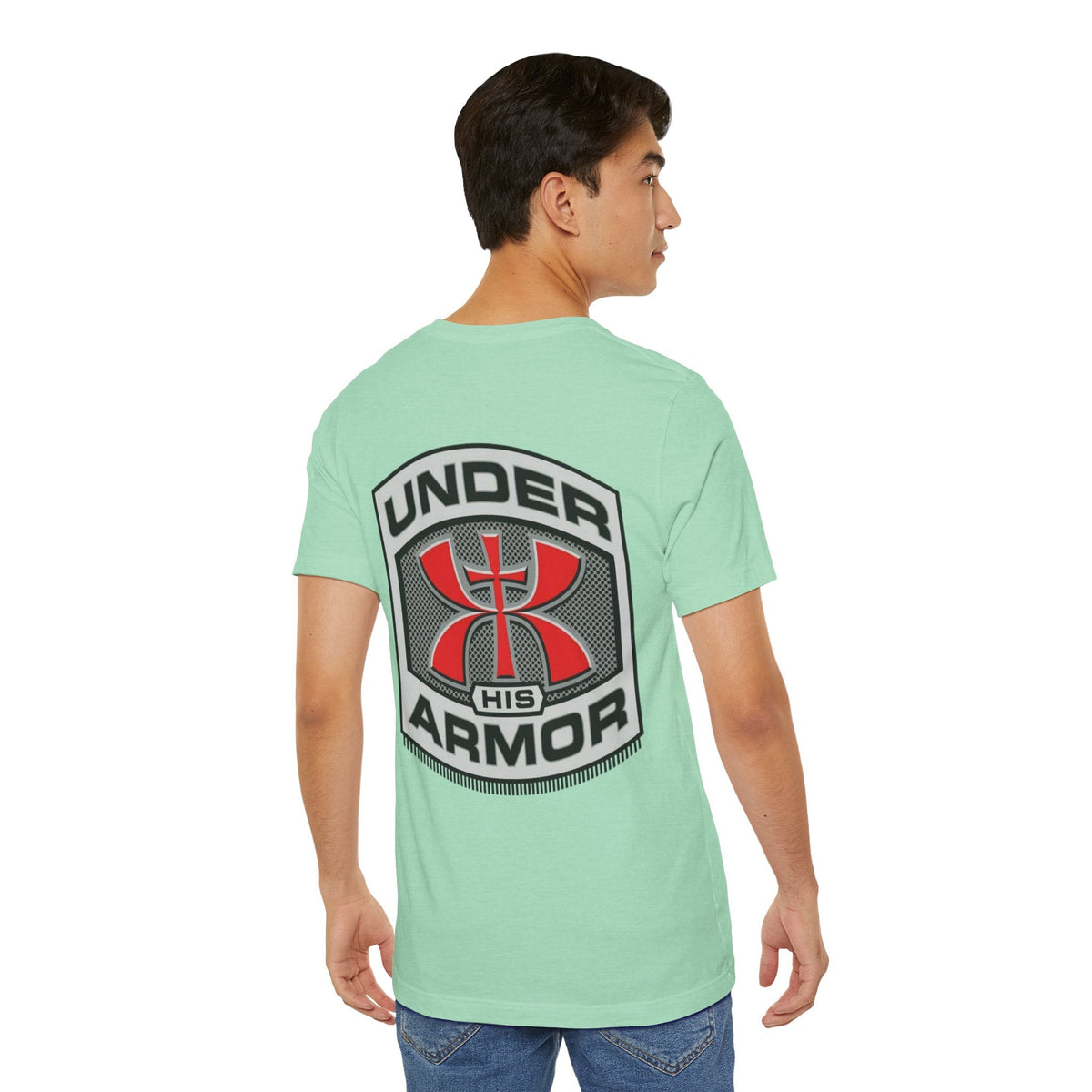 Under HIS Armor Christian T-Shirt — Faith-Inspired Under Armour Style Printify