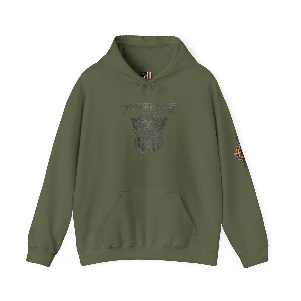 Transformer Logo Christian Hoodie | 2 Corinthians 3:18 Bible Verse Hoodie Printify
