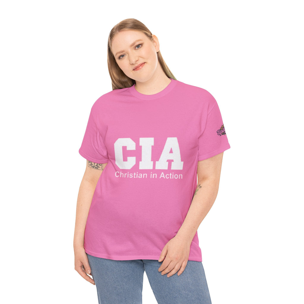 CIA Christian in Action T-shirt - Funny Faith Parody T-shirt - Mission Ready Apparel Printify