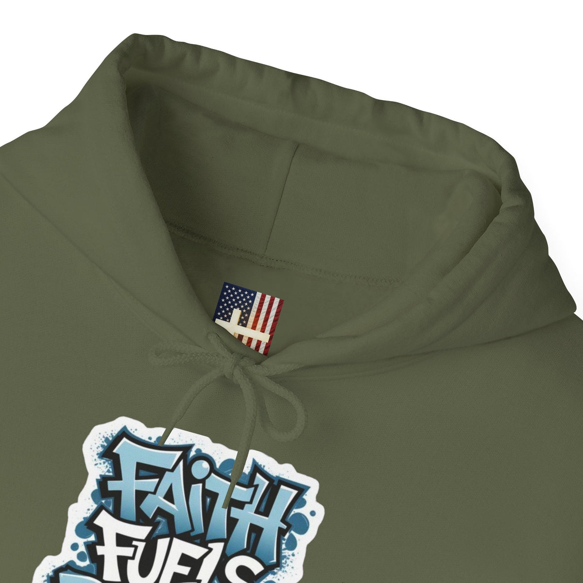 Faith Fuels Purpose Hoodie – Inspirational Christian Sweatshirt for Divine Drive & Unstoppable Belief Printify