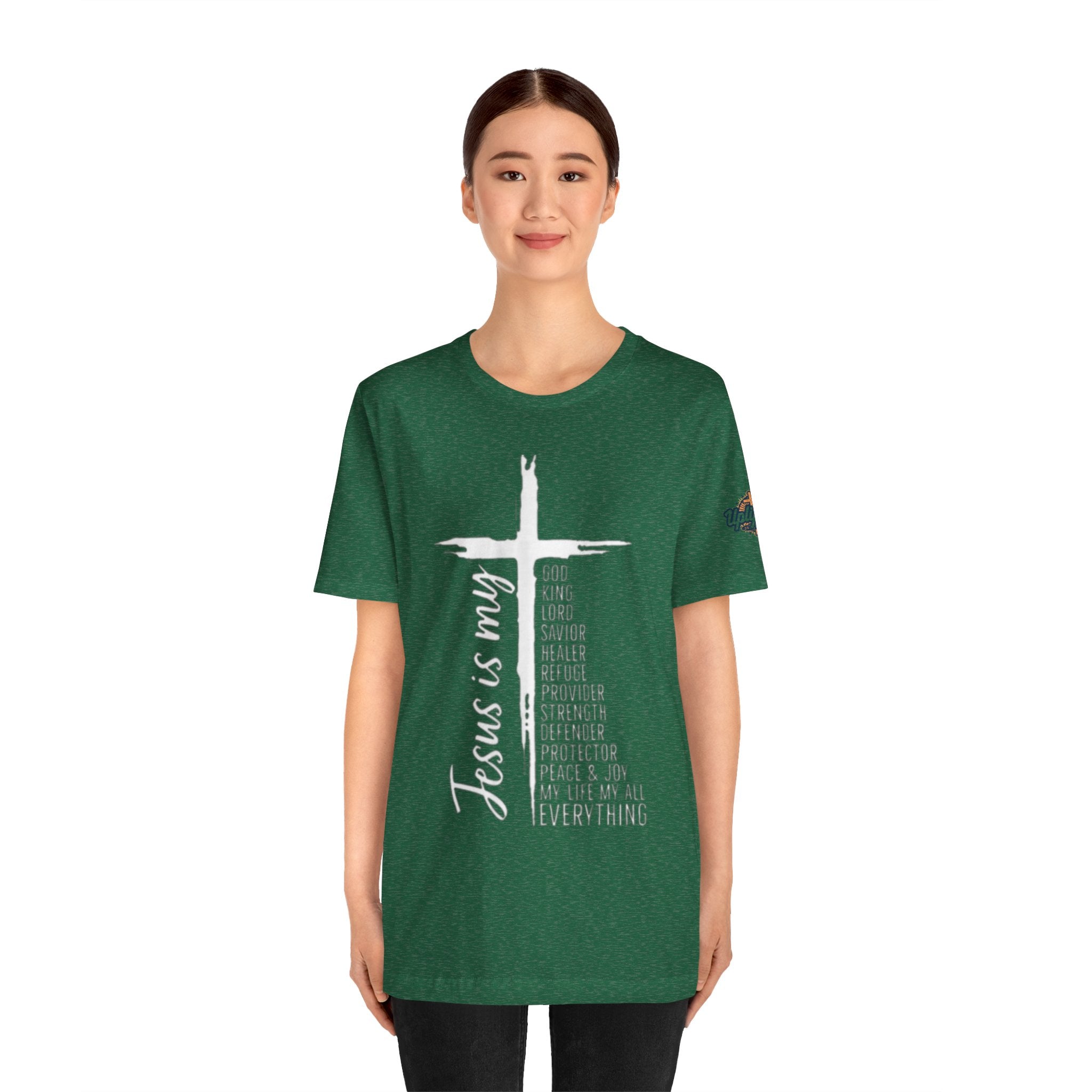 Jesus Is My Everything T-shirt – Cross List God King Lord Savior Christian T-shirt for Total Surrender Faith Printify