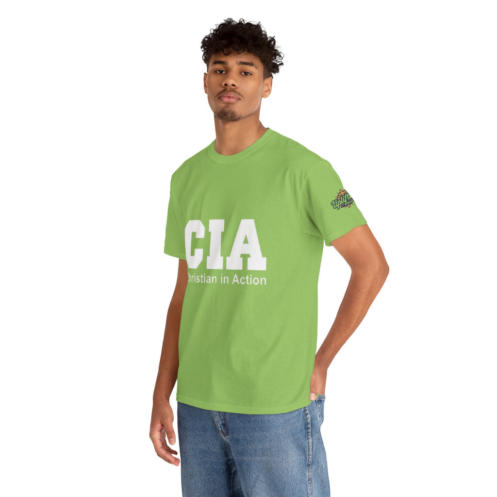 CIA Christian in Action T-shirt - Funny Faith Parody T-shirt - Mission Ready Apparel Printify