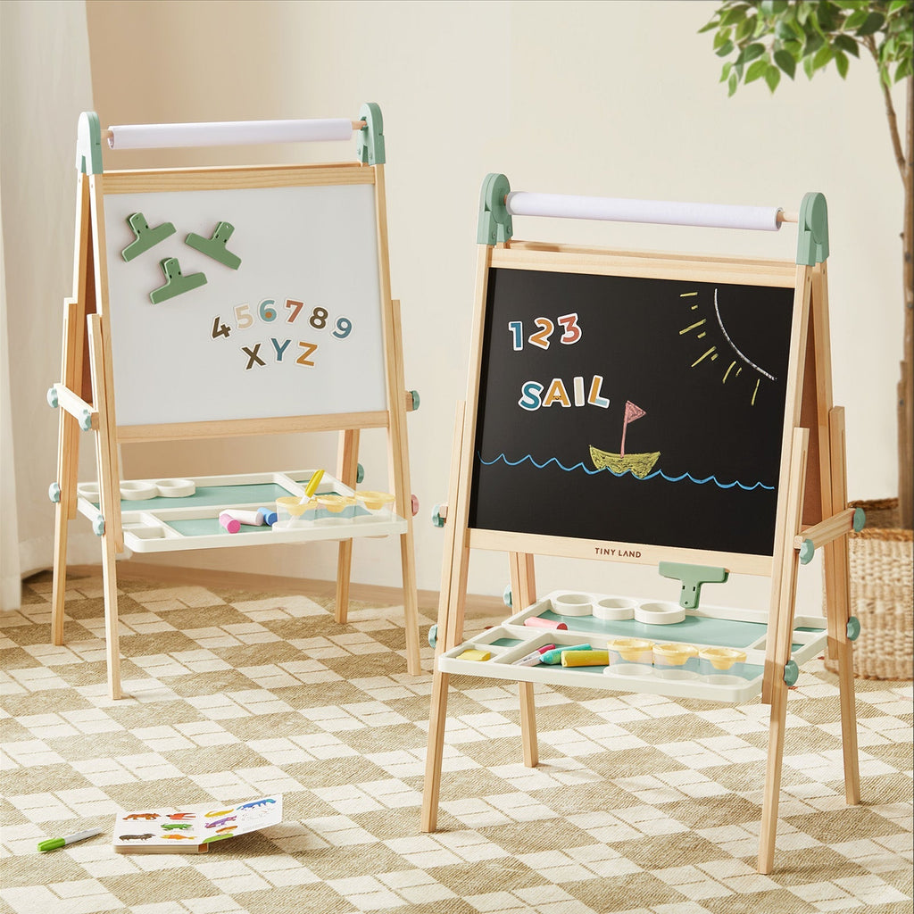 Tiny Land® Magnitales Easel for Kids - Green Tiny Land INC