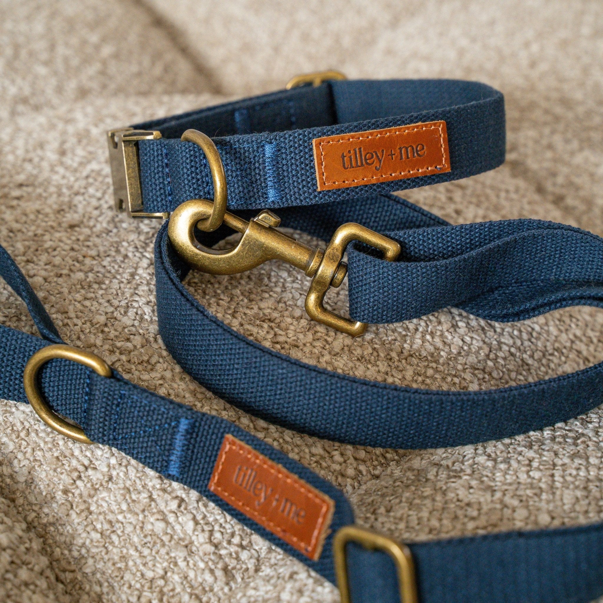 Hemp Cotton Dog Leash - Durable, Sustainable, Adjustable, Lightweight & Soft Tilley + Me