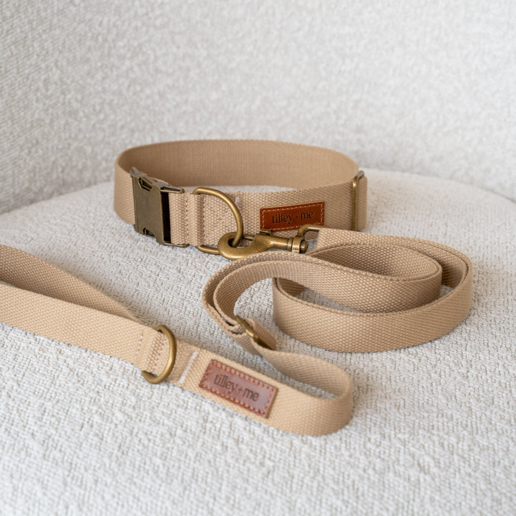 Hemp Cotton Dog Leash - Durable, Sustainable, Adjustable, Lightweight & Soft Tilley + Me