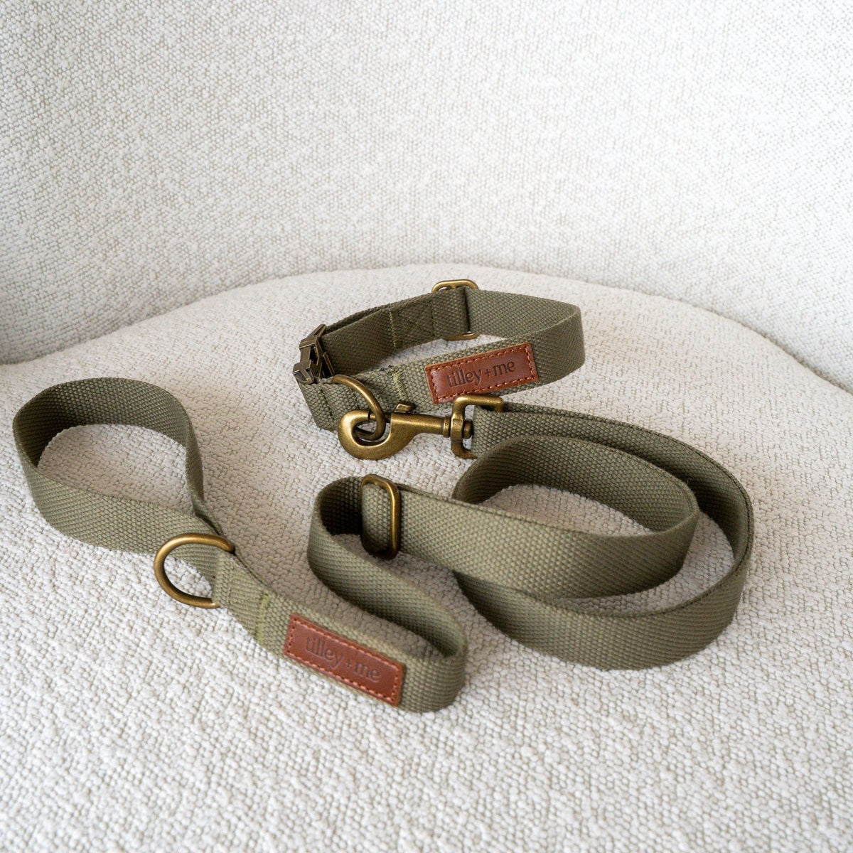 Hemp Cotton Dog Collar - Durable, Sustainable, Adjustable, Lightweight & Soft Tilley + Me