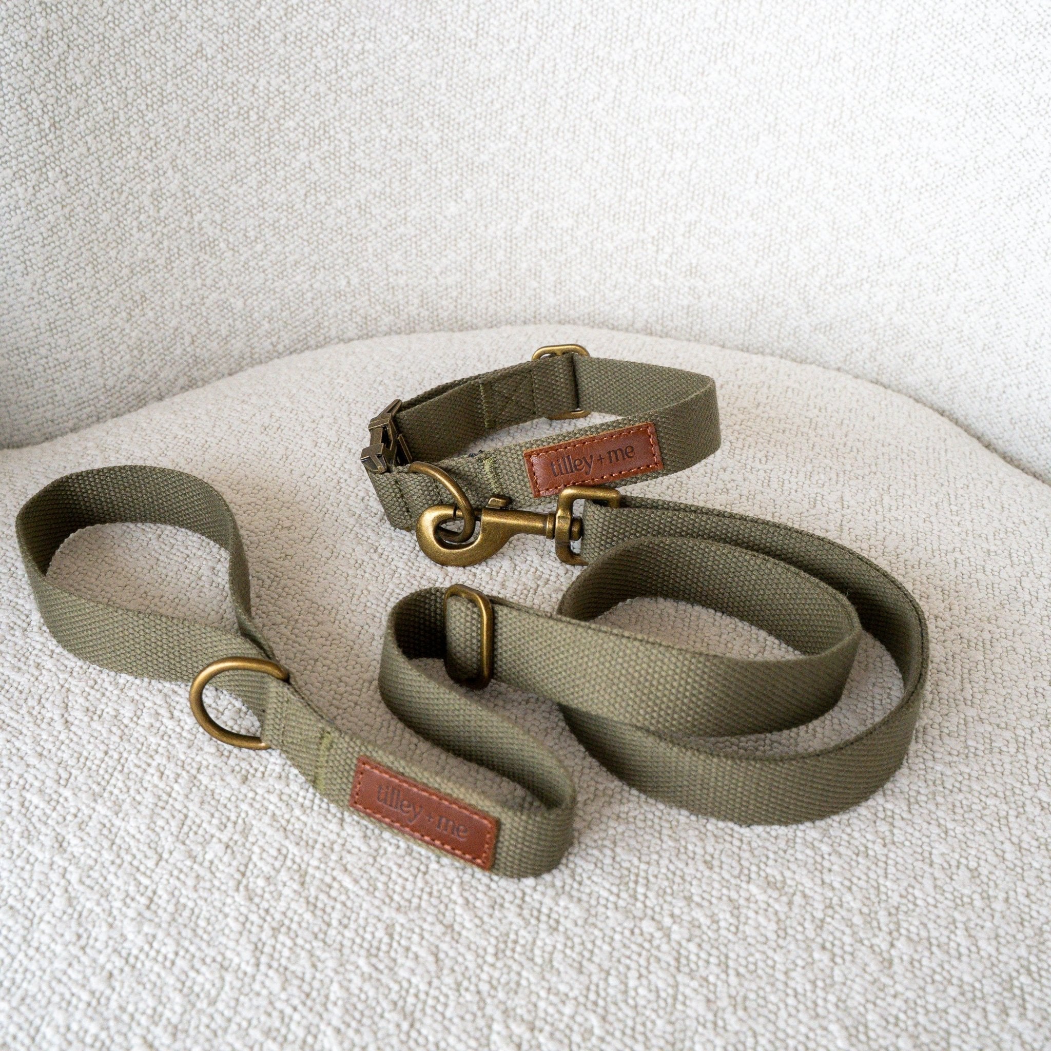 Hemp Cotton Dog Leash - Durable, Sustainable, Adjustable, Lightweight & Soft Tilley + Me