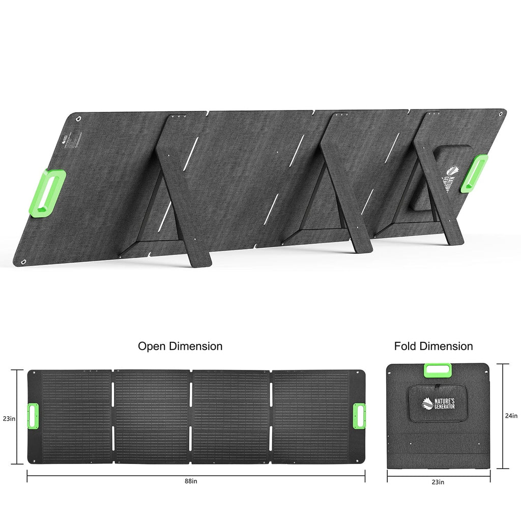 Nature's Generator Lithium 6000 with Solar Panel Nature's Generator
