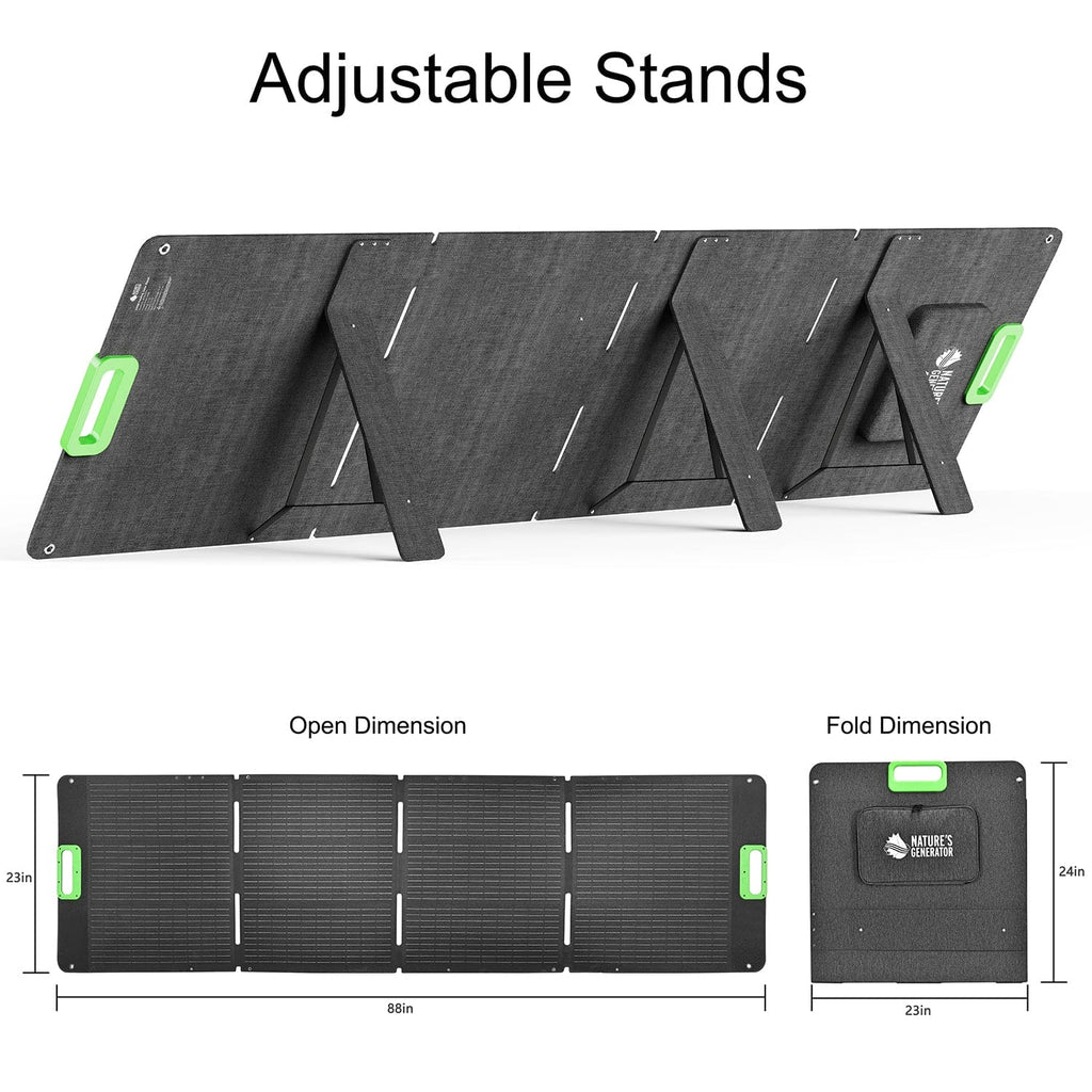 Nature's Generator 200W Folding Solar Panel Nature's Generator
