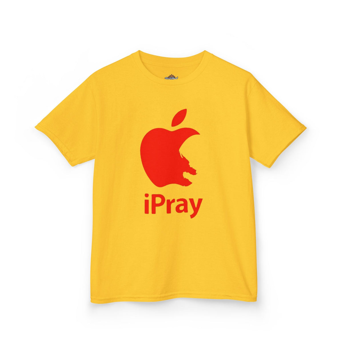 Kids Graphic Tee — Red iPray Logo Prayer Shirt for Children Printify