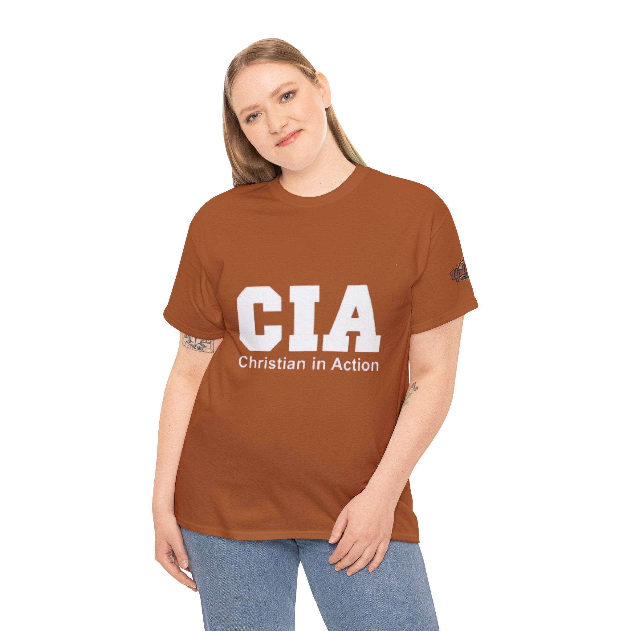CIA Christian in Action T-shirt - Funny Faith Parody T-shirt - Mission Ready Apparel Printify