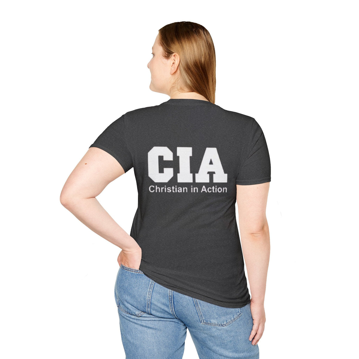 CIA Christian in Action T-shirt - Funny Faith Parody T-shirt - Mission Ready Apparel Printify
