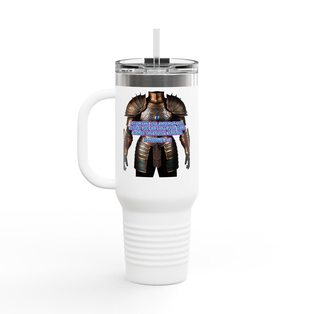 Religious Graphic Armor Of God Design - Insulated Travel Mug, 40oz Printify