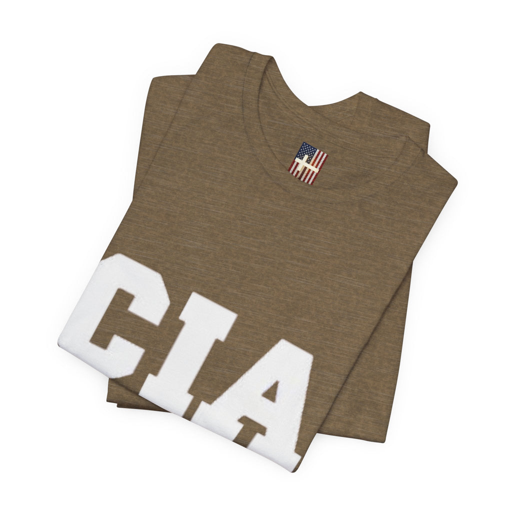 CIA Christian in Action T-shirt - Funny Faith Parody T-shirt - Mission Ready Apparel Printify