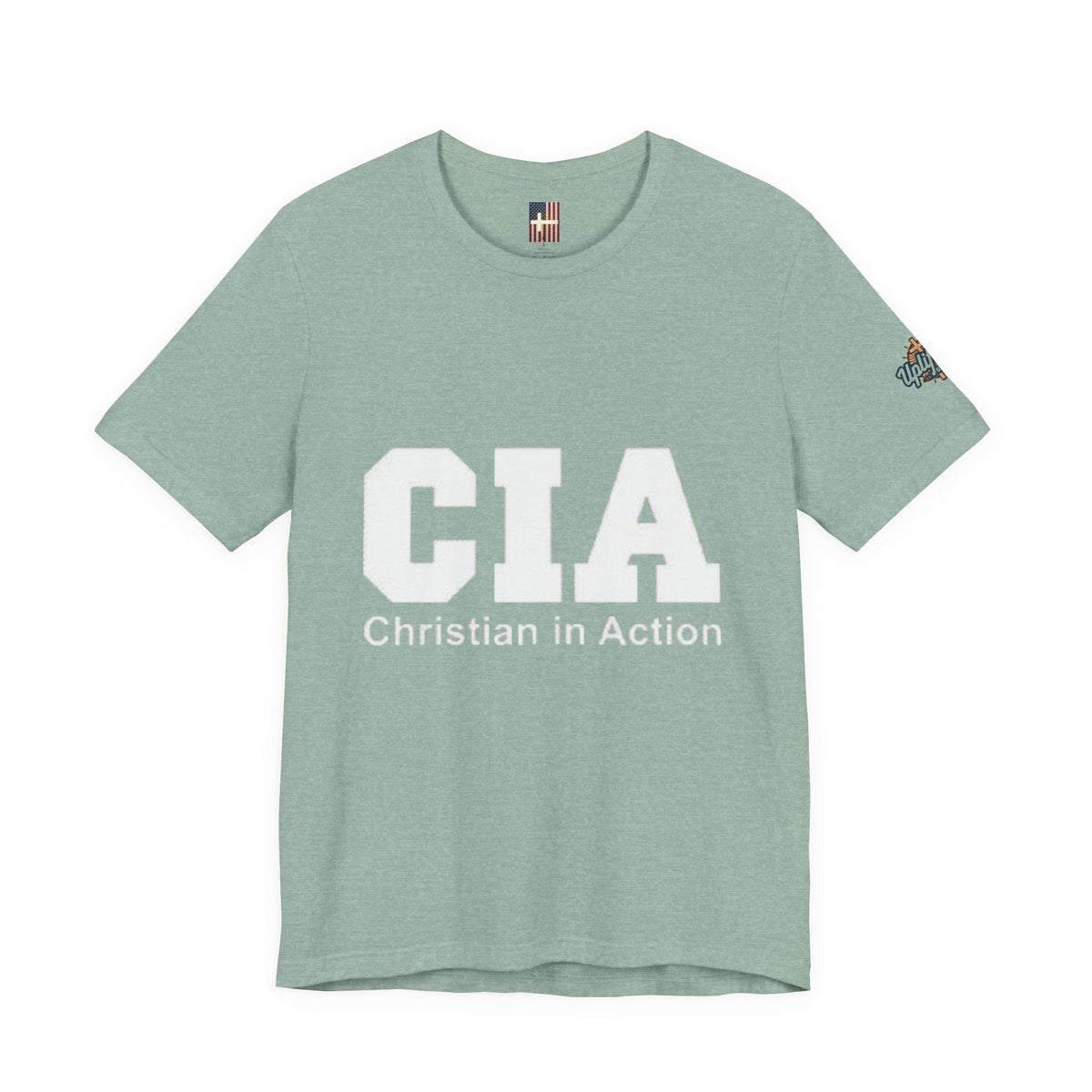 CIA Christian in Action T-shirt - Funny Faith Parody T-shirt - Mission Ready Apparel Printify