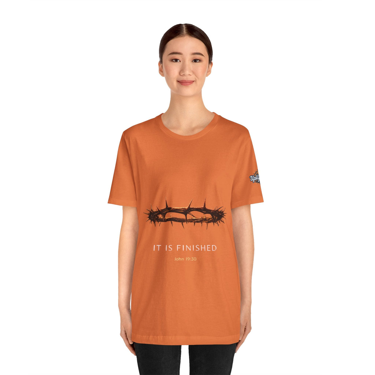 It Is Finished Crown of Thorns Tee — Christian John 19:30 Faith Shirt Printify