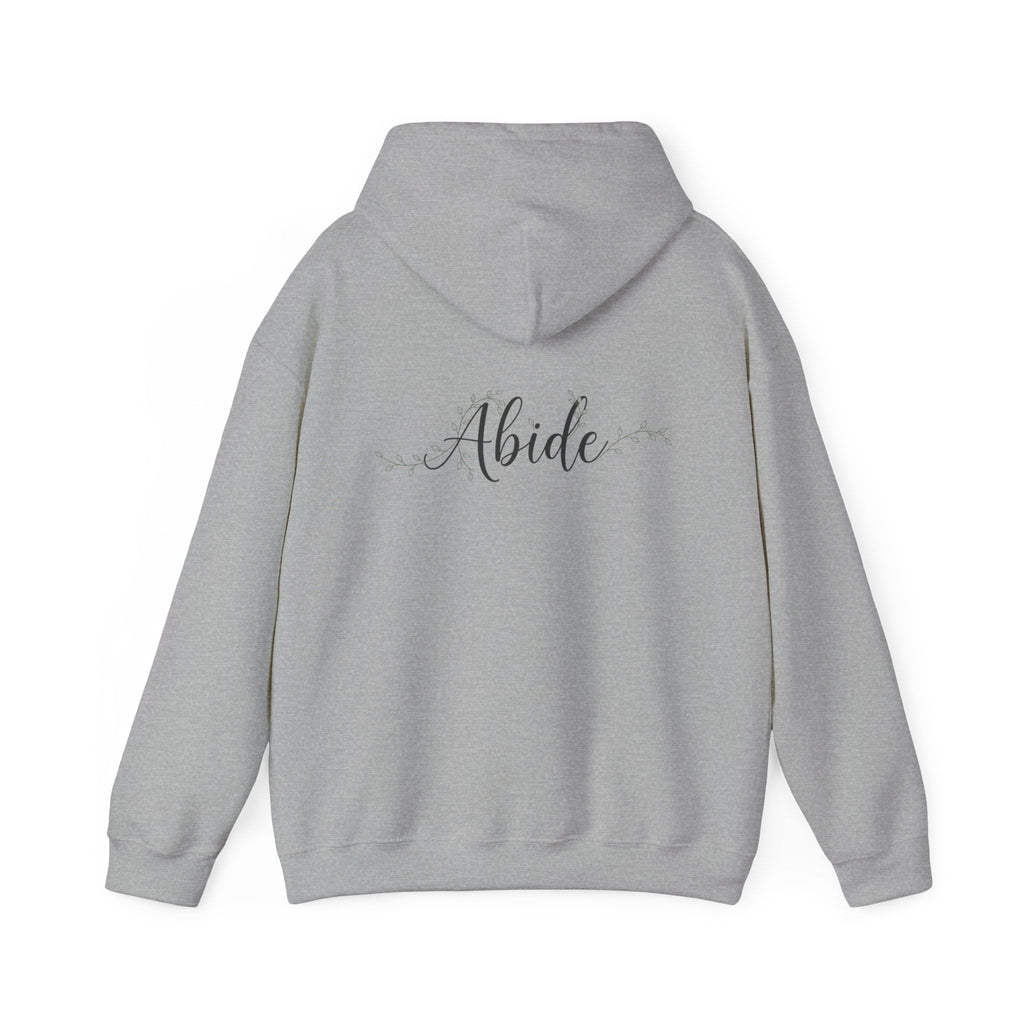 Abide Hoodie – Vine Wrapped John 15:5 Christian Hoodie for Cozy Devotion Printify
