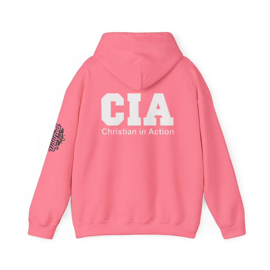 CIA Christian in Action Hoodie - Funny Faith Parody Hoodie - Mission Ready Apparel Printify