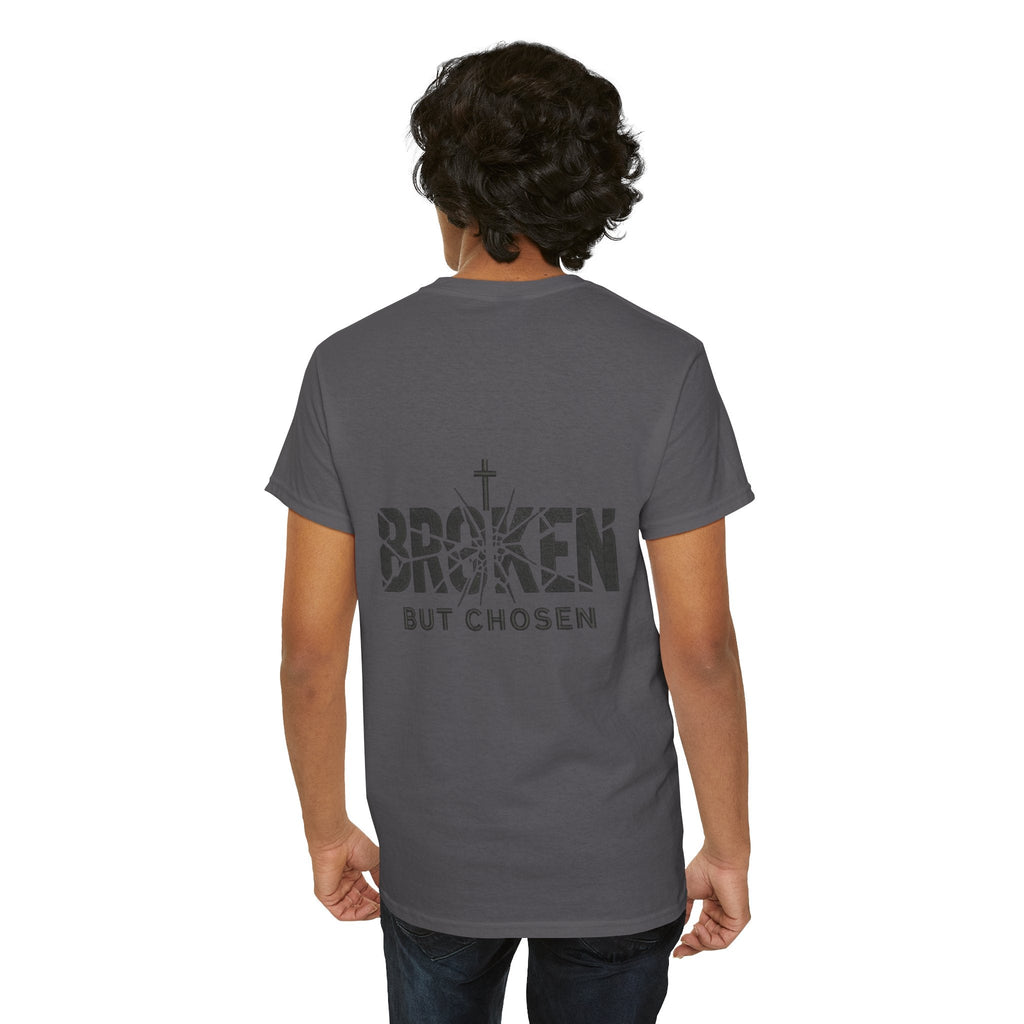 Broken But Chosen T-Shirt — Inspirational Faith Graphic Tee Printify