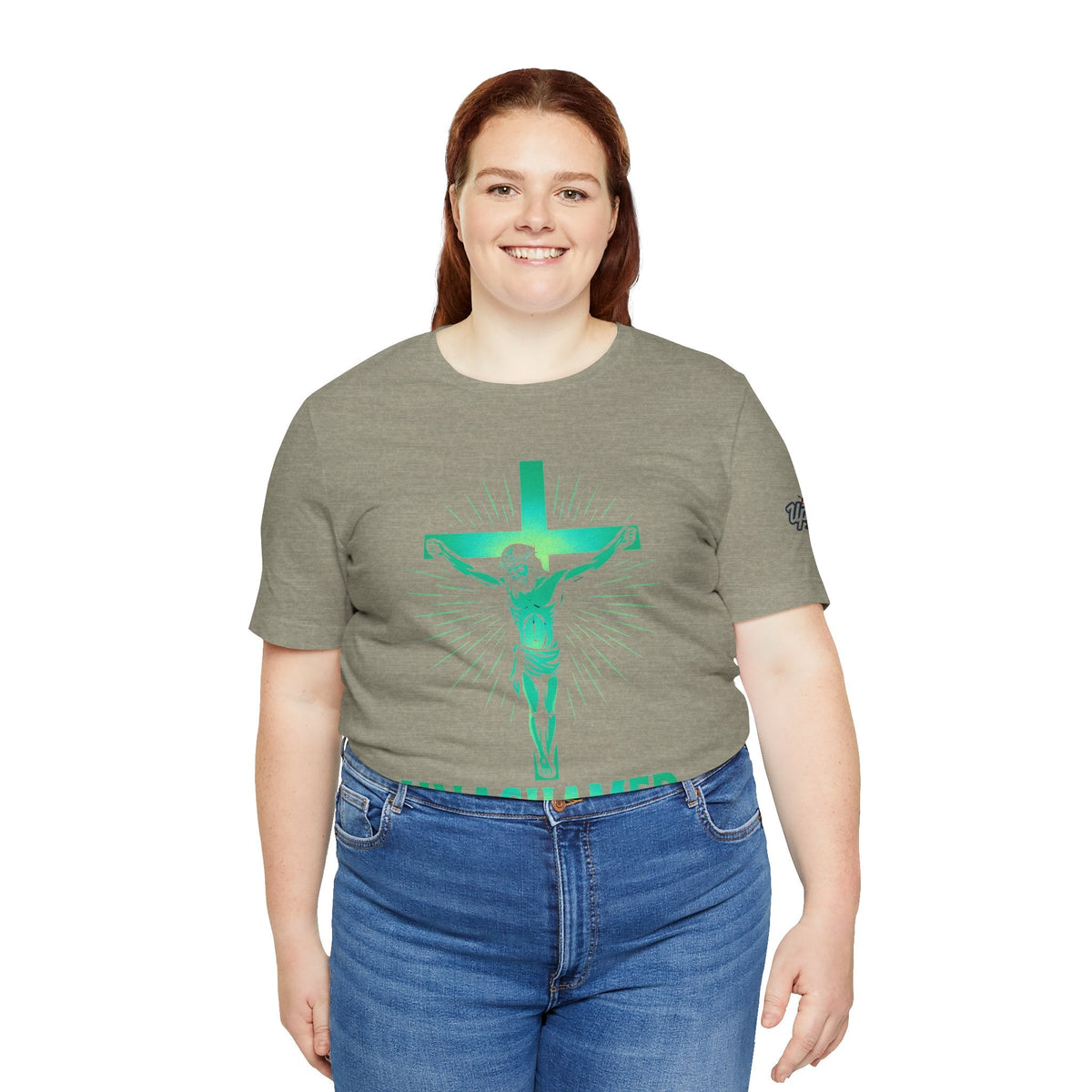 Unashamed T-shirt – Romans 1:16 Crucifixion Christian t-shirt for Bold Unwavering Faith Printify
