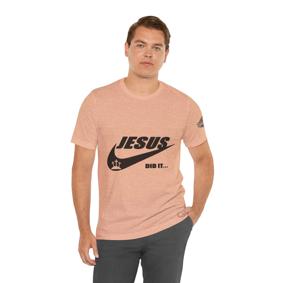 Jesus Did It T-shirt - Funny Christian Parody T-shirt - Faith & Victory Apparel Printify
