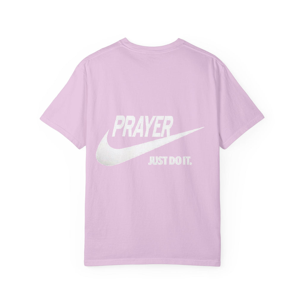 Prayer Just Do It T-shirt - Funny Christian Nike Parody T-shirt - Faith Gear Printify