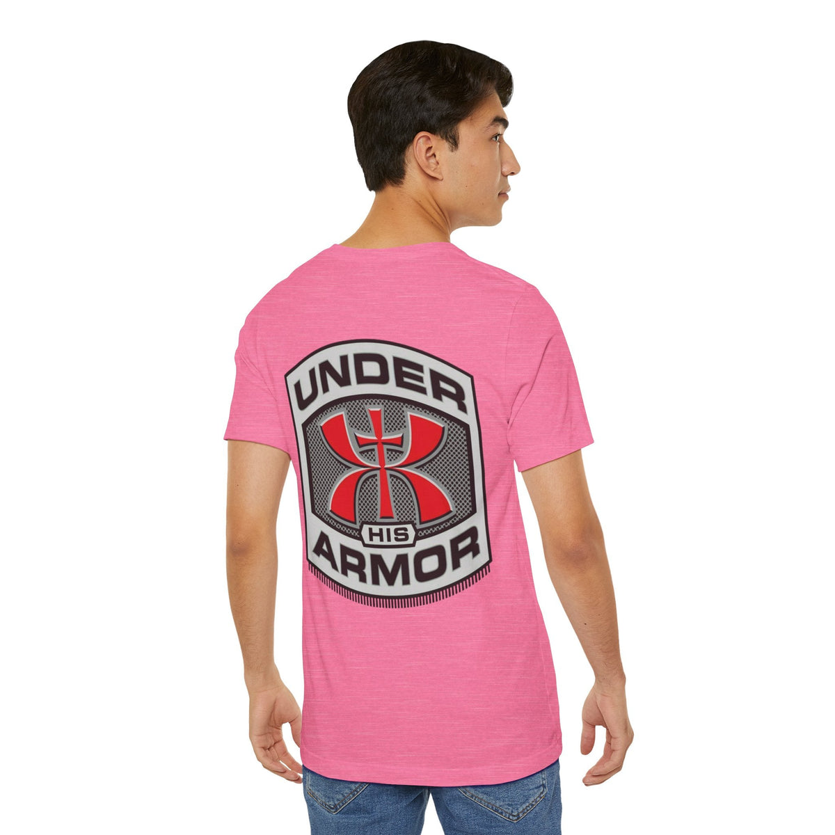 Under HIS Armor Christian T-Shirt — Faith-Inspired Under Armour Style Printify