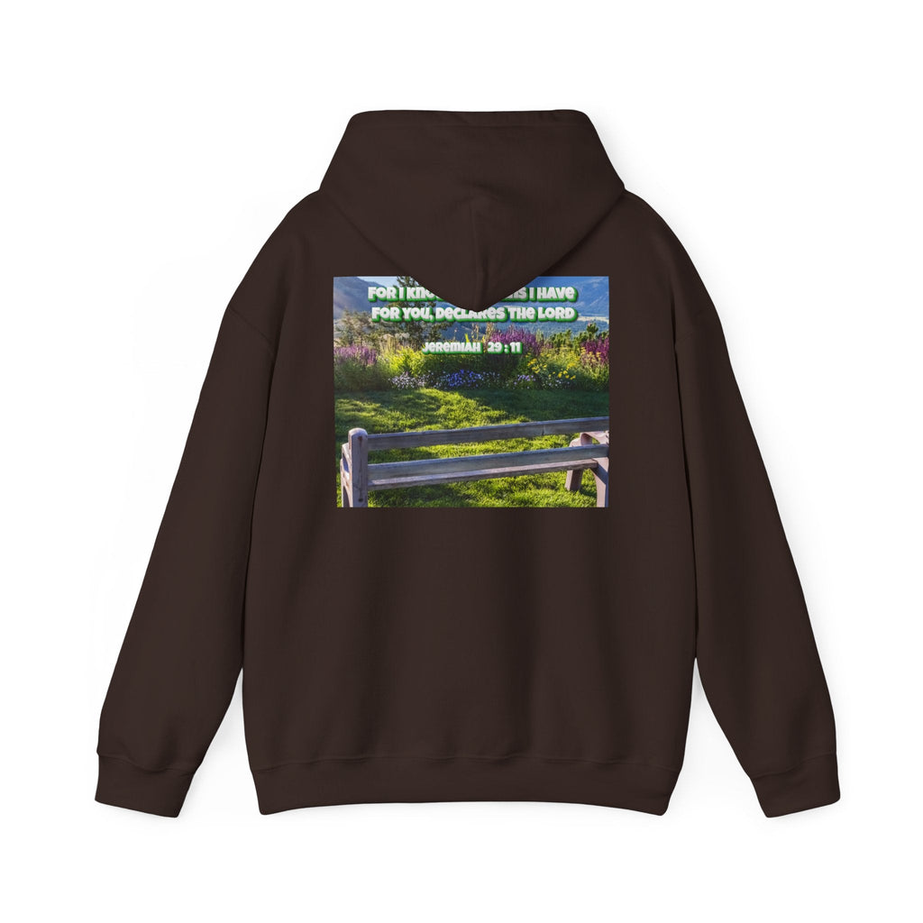 Bible Verse Unisex Heavy Blend™ Hooded Sweatshirt - Jeremiah 29 : 11 Printify