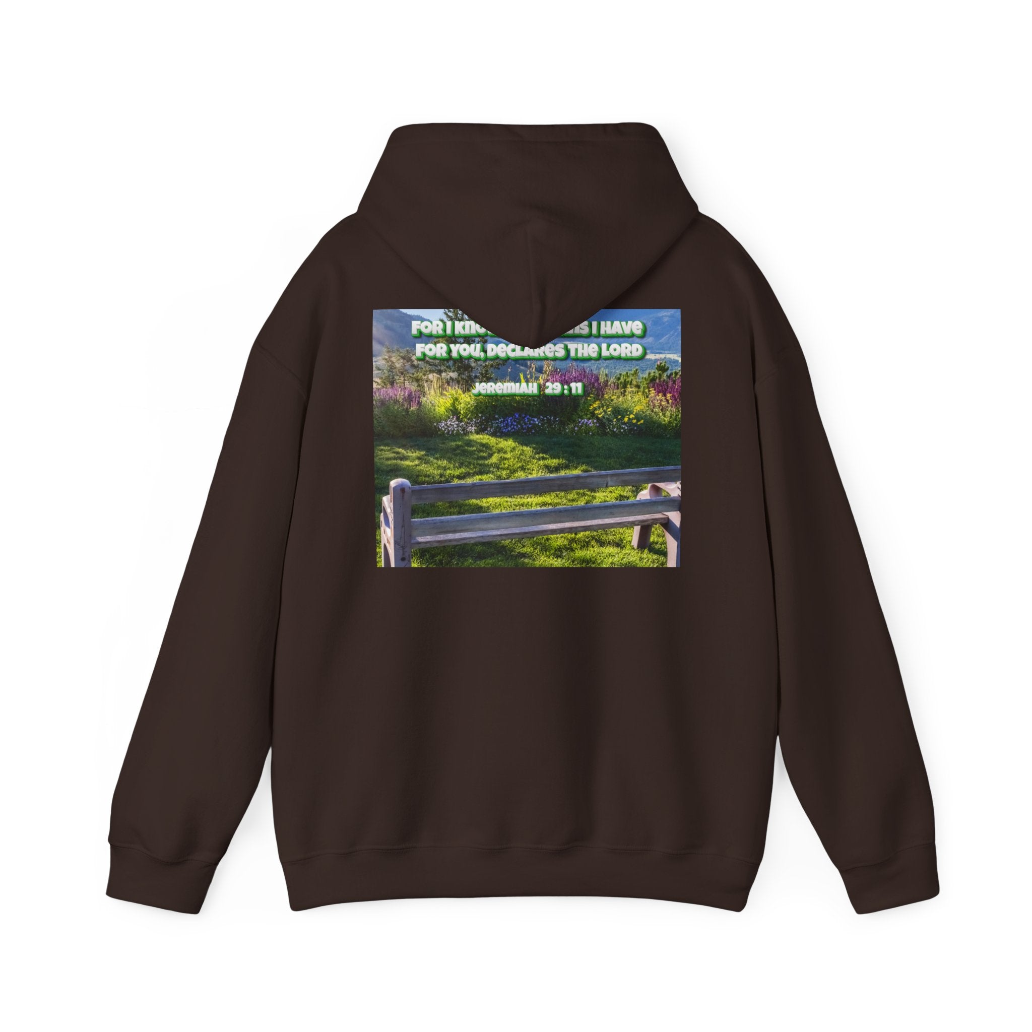 Bible Verse Unisex Heavy Blend™ Hooded Sweatshirt - Jeremiah 29 : 11 Printify