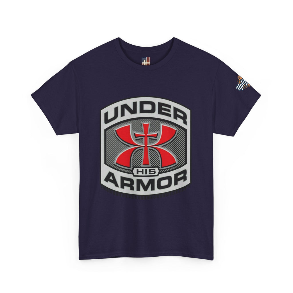 Under HIS Armor Christian T-Shirt — Faith-Inspired Under Armour Style Printify