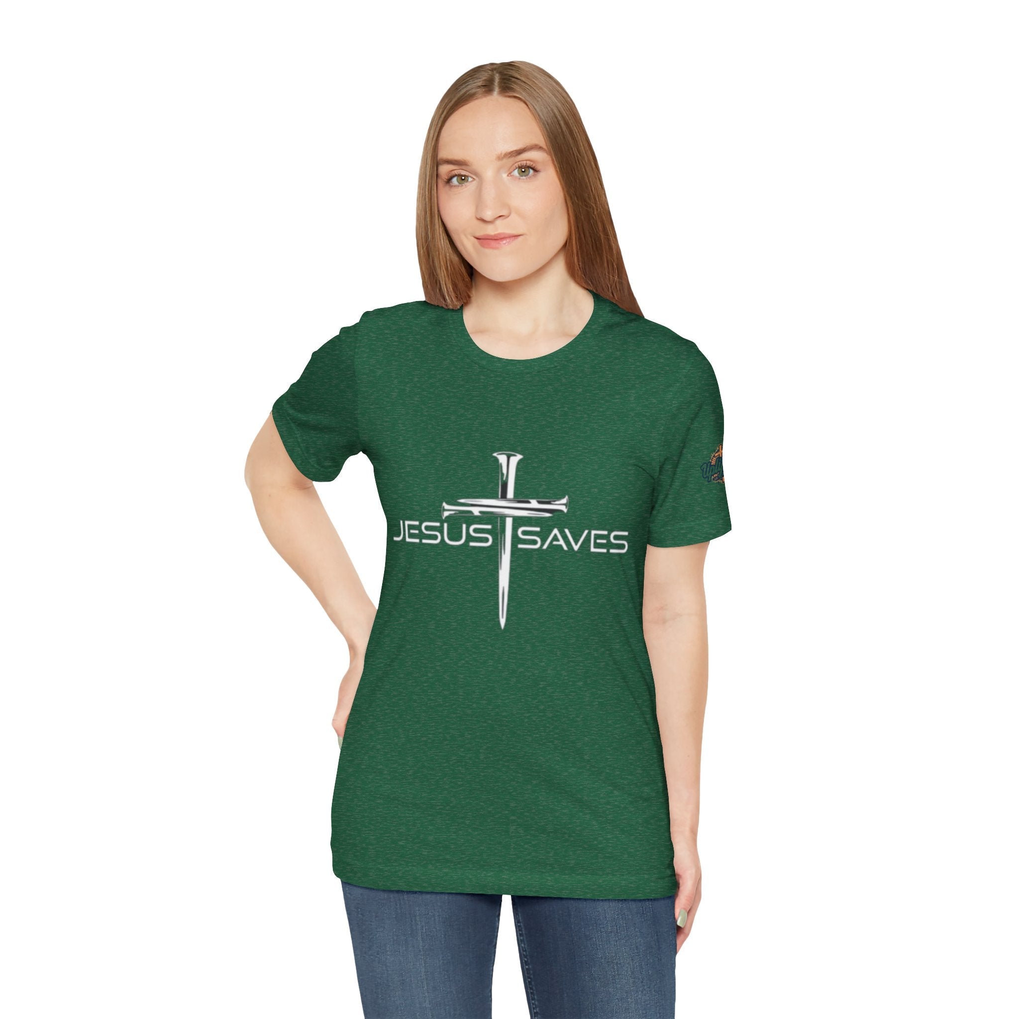 Copy of Jesus Saves T-shirt – 3 Nails Crucifix Cross Christian T-shirt for Redemption Faith & Bold Salvation Printify
